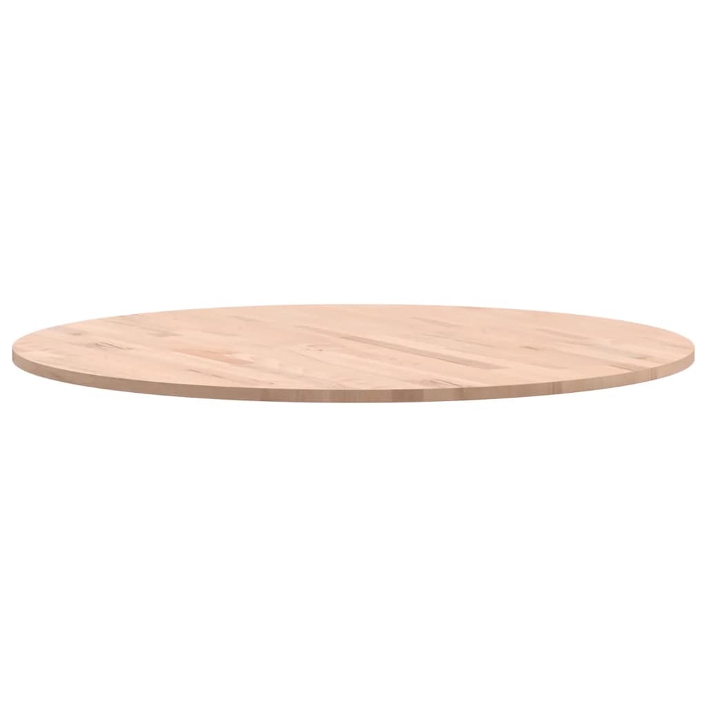 Table Top Ø80x1.5 cm Round Solid Wood Beech