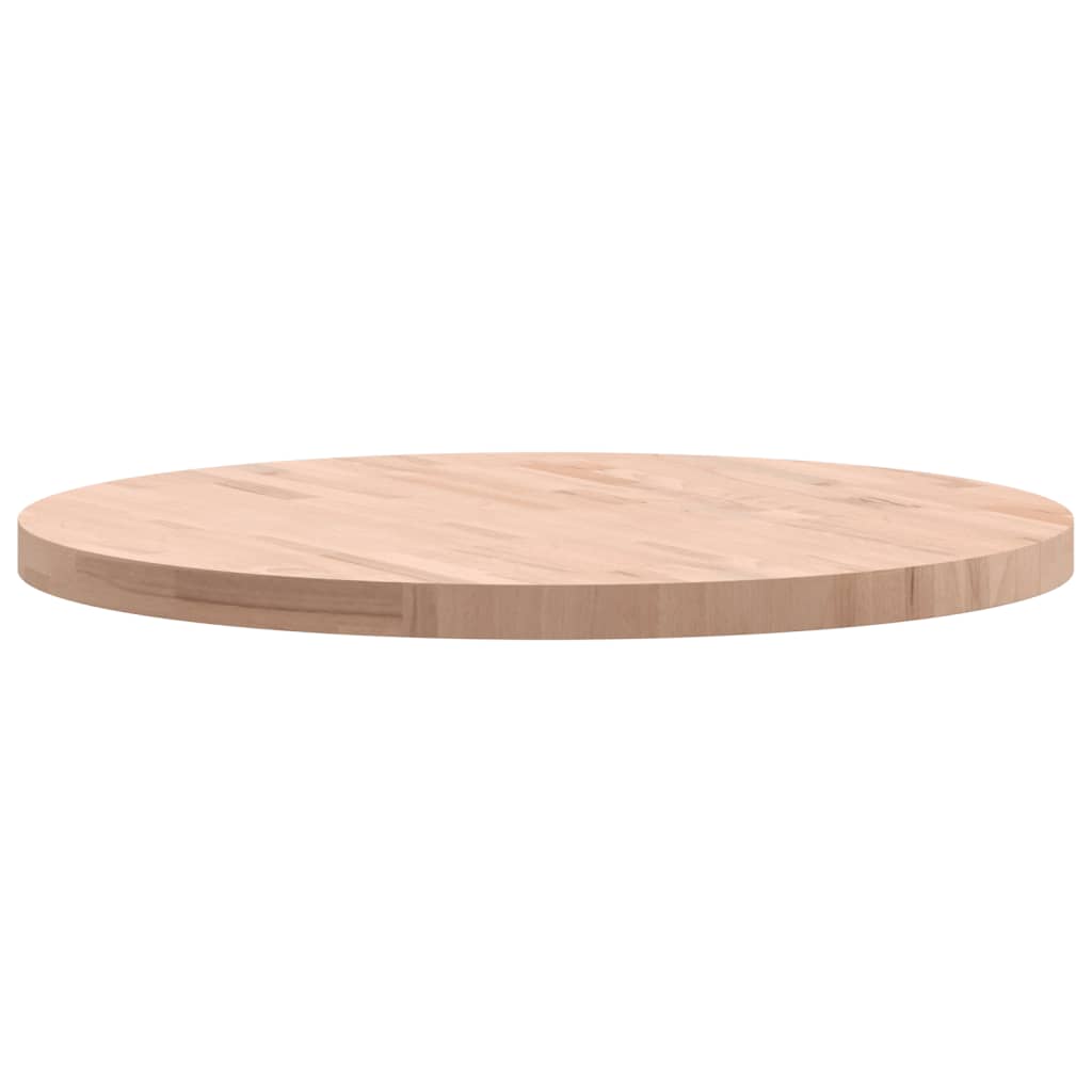 Round Beech Wood Table Top Ø80x4 cm - Solid & Durable Design