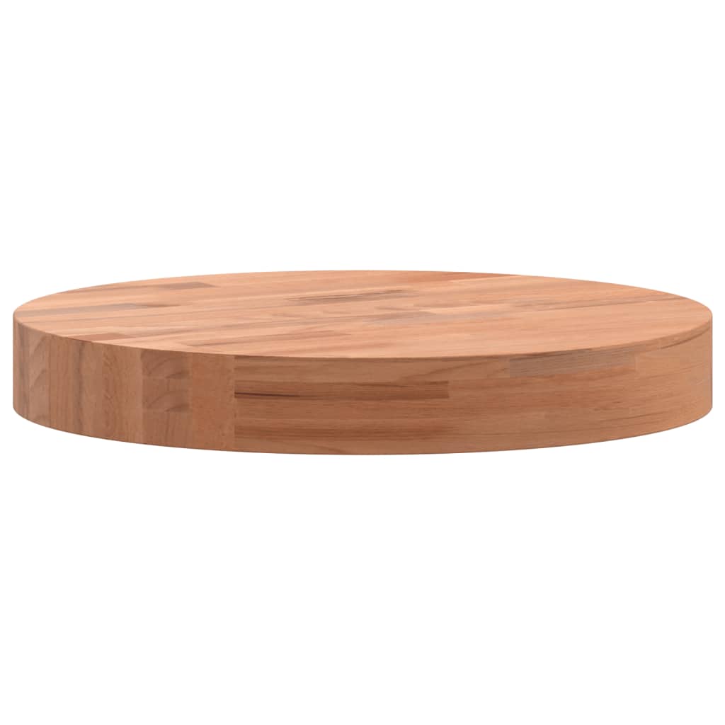 Beech Wood Round Table Top Ø30x4 cm - Solid & Durable Design