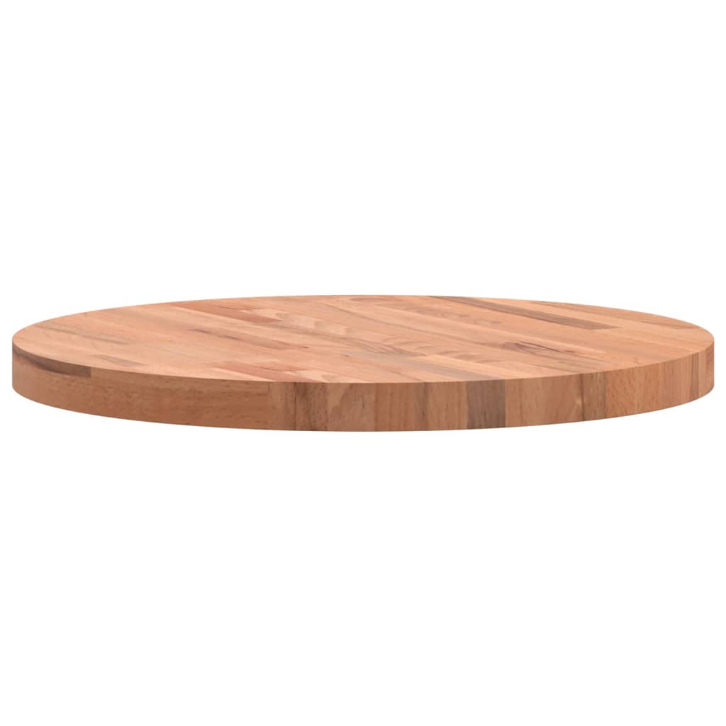 Round Solid Beech Wood Table Top Ø60cm | Natural Finish