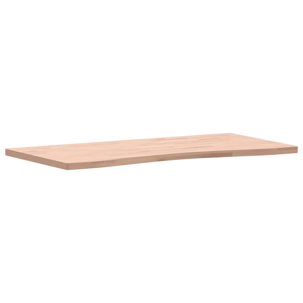 Desk Top 100x(45-50)x2.5 cm Solid Wood Beech