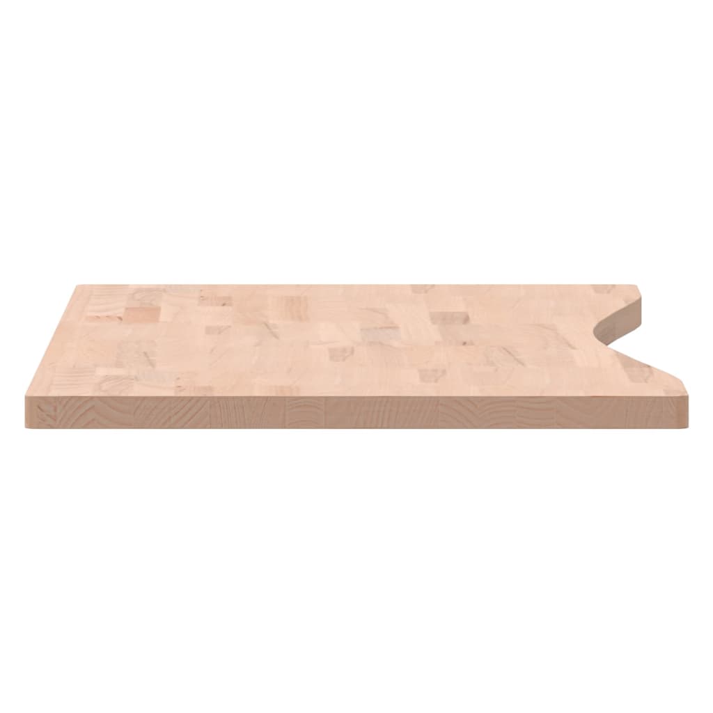 Desk Top 100x(45-50)x2.5 cm Solid Wood Beech