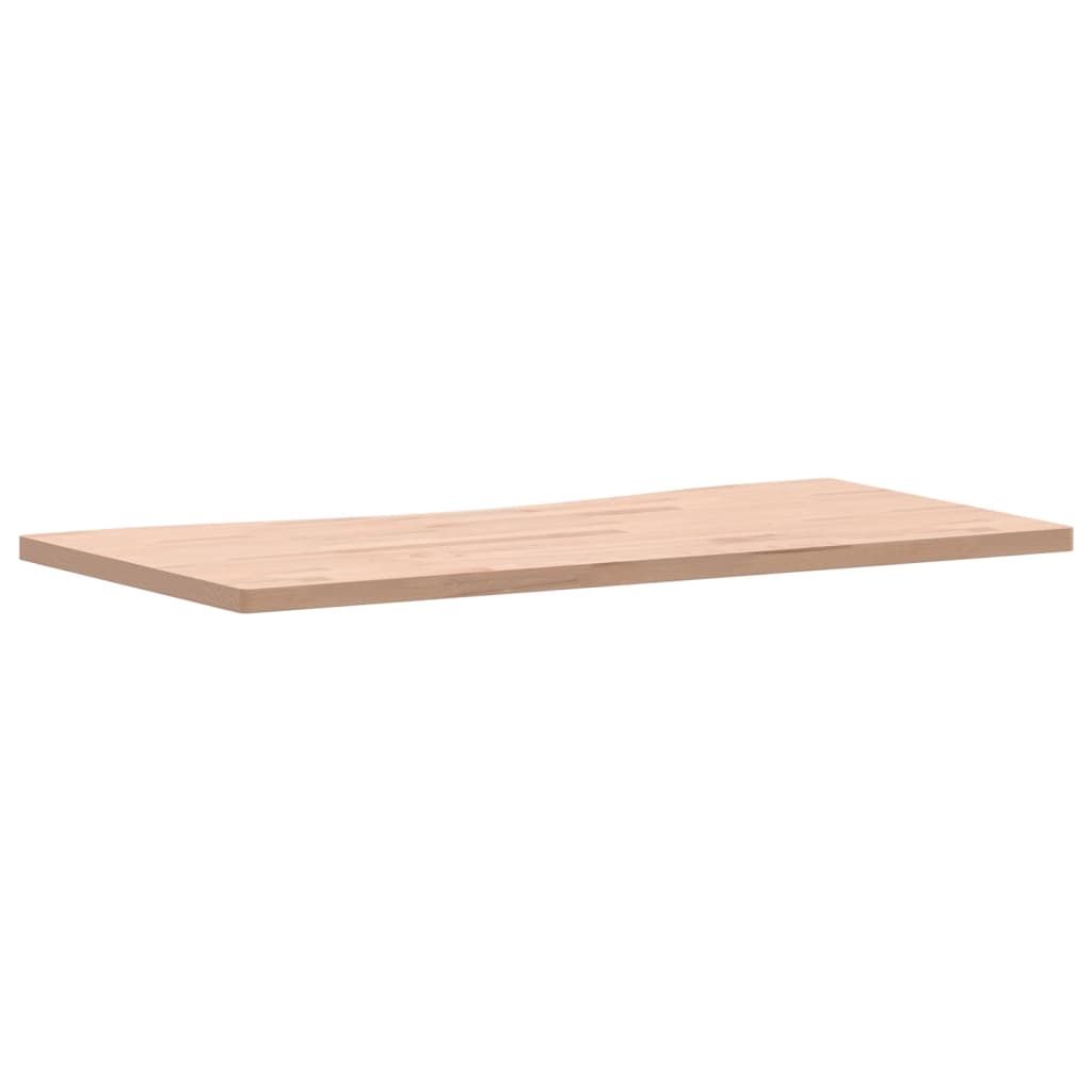 Desk Top 100x(45-50)x2.5 cm Solid Wood Beech