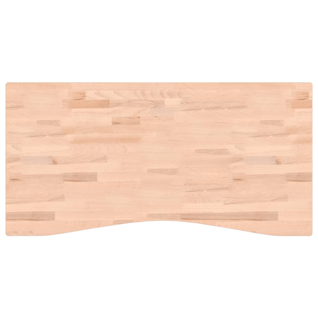 Desk Top 110x(50-55)x2.5 cm Solid Wood Beech