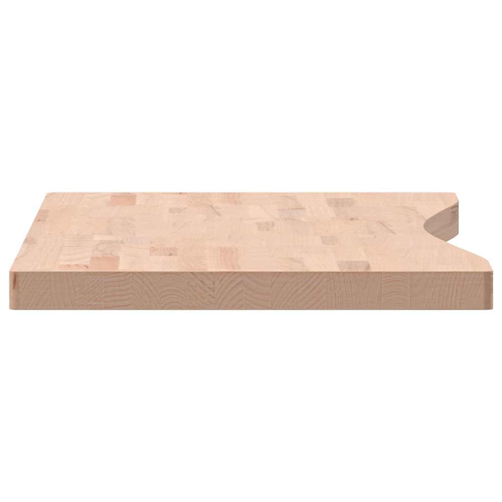 Desk Top 100x(45-50)x4 cm Solid Wood Beech