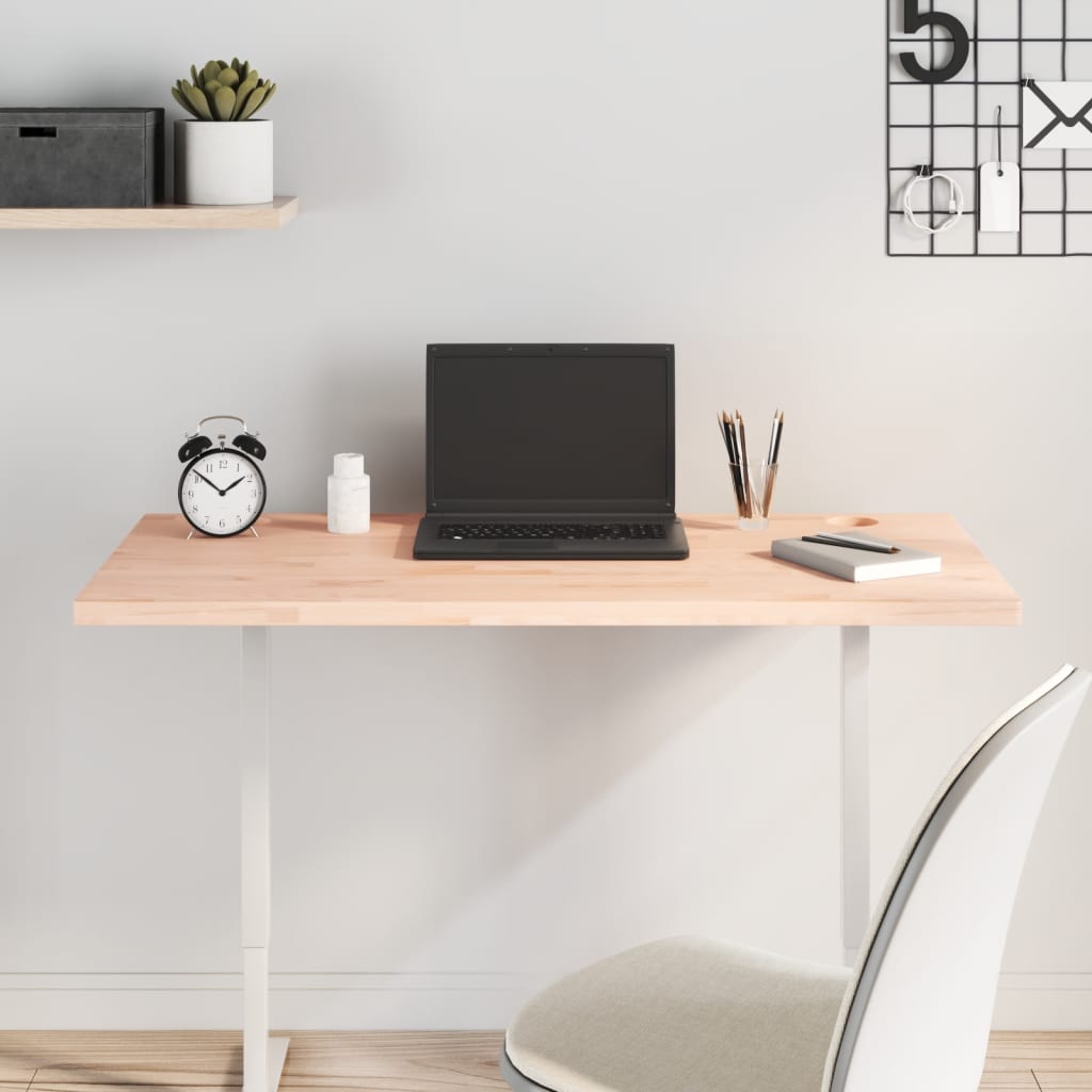 Desk Top 100x50x2.5 cm Solid Wood Beech
