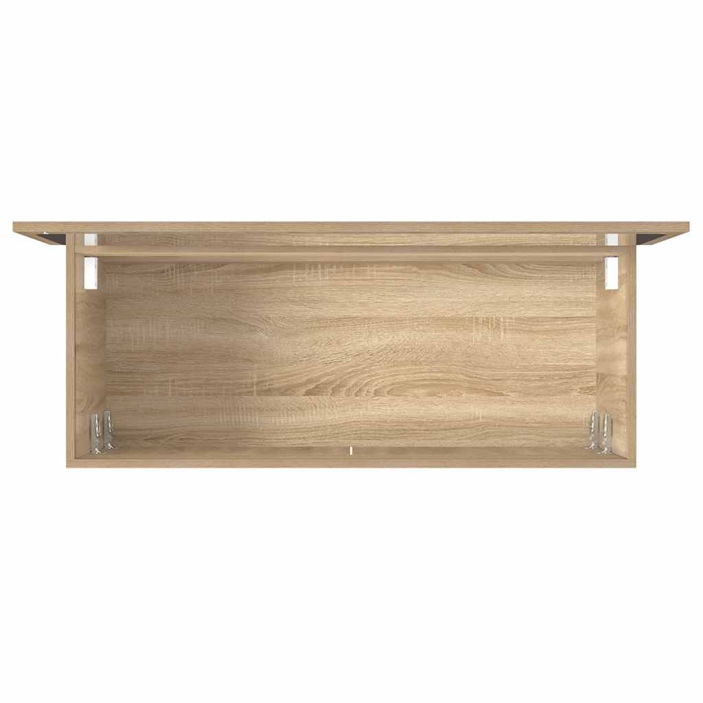 Sonoma Oak Bathroom Cabinet with Mirror - Engineered Wood