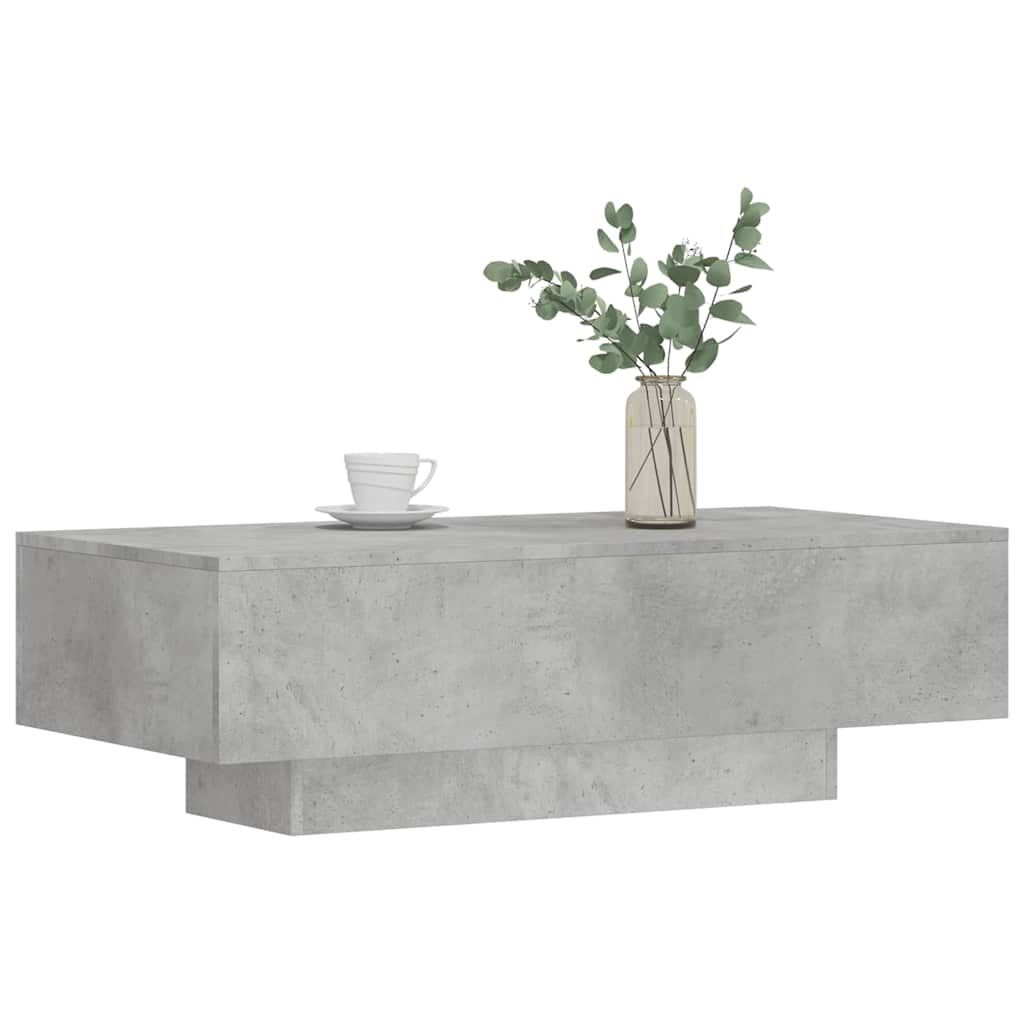 Coffee Table Concrete Grey 100x49.5x31 cm Engineered Wood