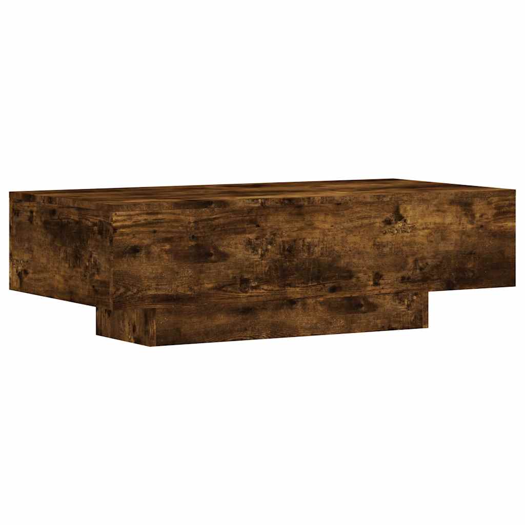Coffee Table Smoked Oak 100x49.5x31 cm Engineered Wood