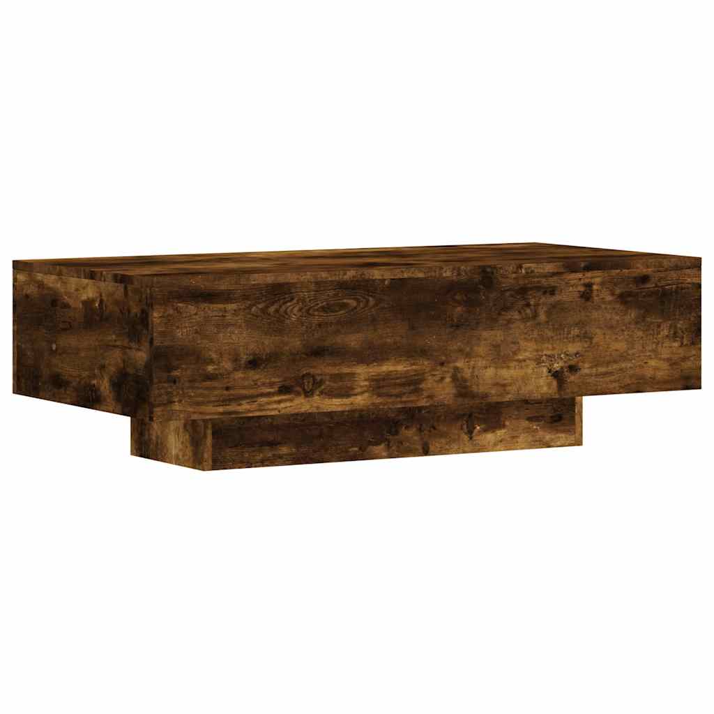 Coffee Table Smoked Oak 100x49.5x31 cm Engineered Wood