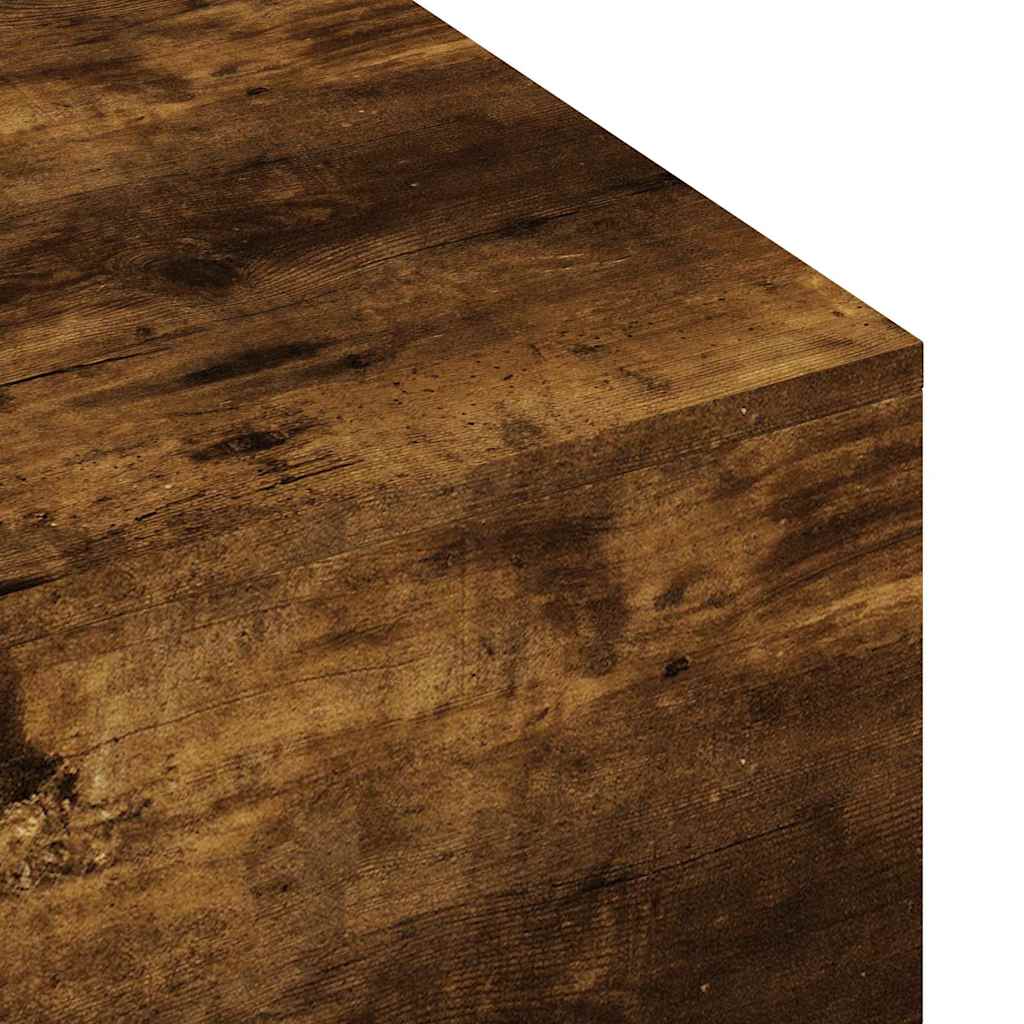 Coffee Table Smoked Oak 100x49.5x31 cm Engineered Wood