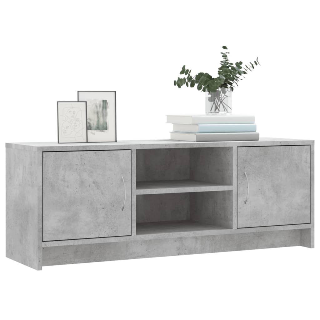 TV Cabinet Concrete Grey 102x30x37.5 cm Engineered Wood