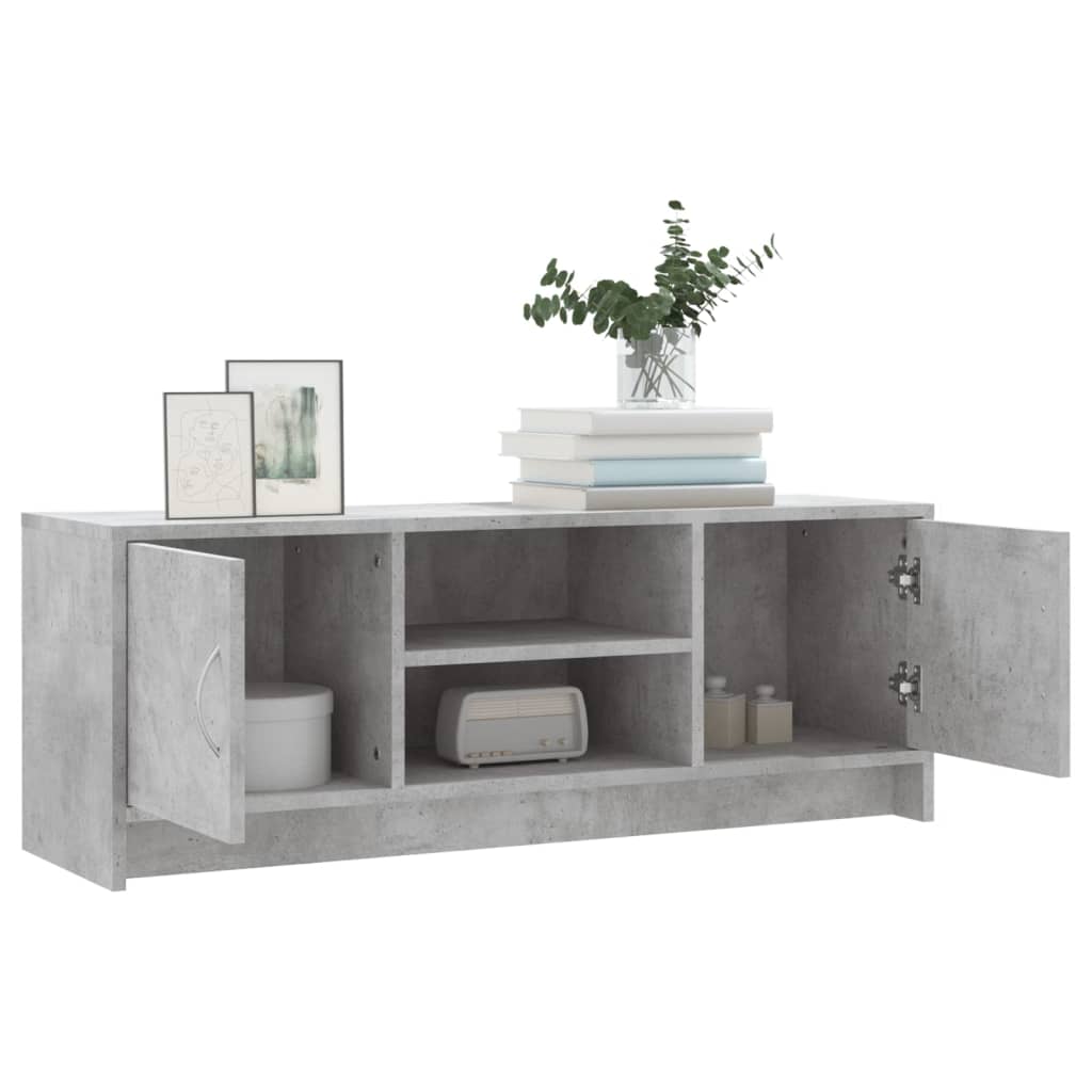 TV Cabinet Concrete Grey 102x30x37.5 cm Engineered Wood