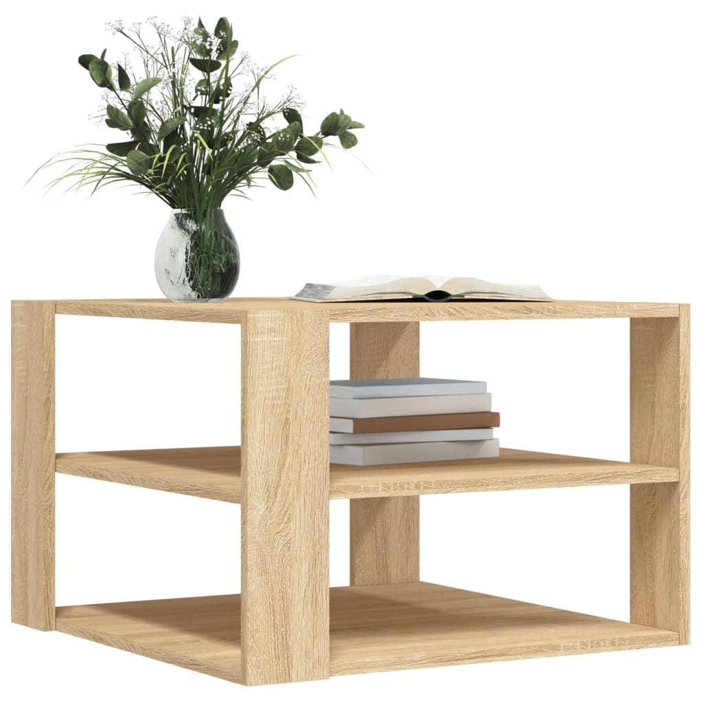 Coffee Table Sonoma Oak 59.5x59.5x40 cm Engineered Wood