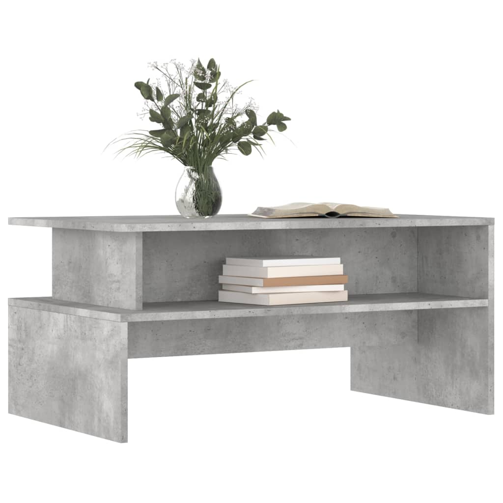 Coffee Table Concrete Grey 90x55x42.5 cm Engineered Wood