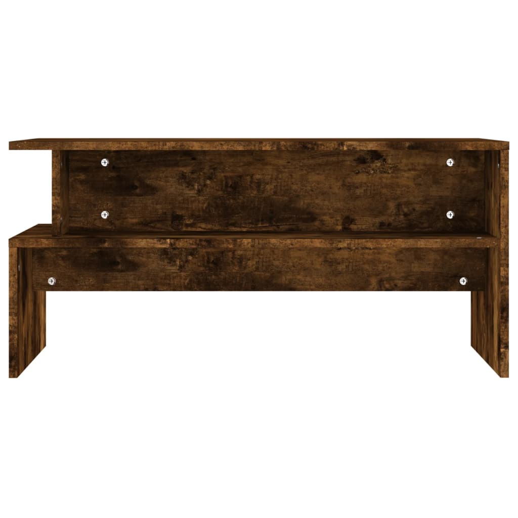 Coffee Table Smoked Oak 90x55x42.5 cm Engineered Wood