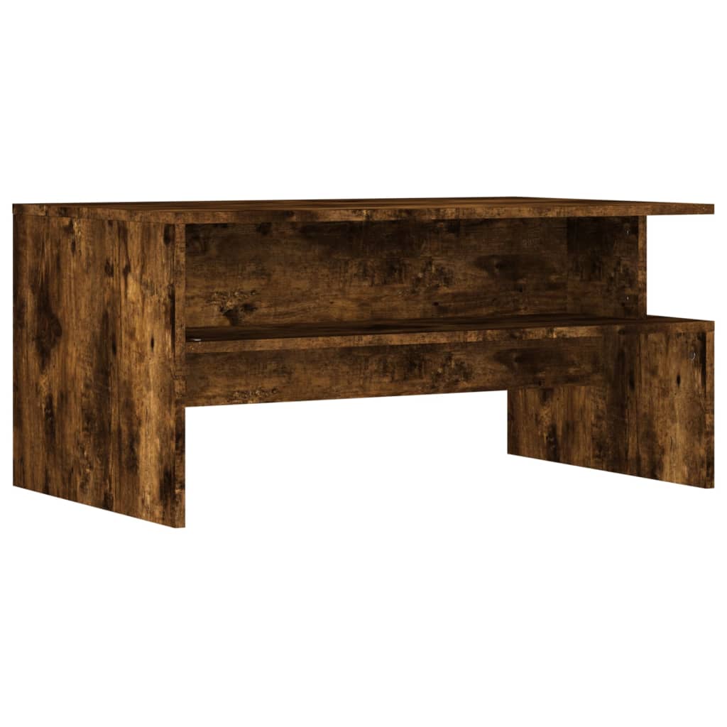 Coffee Table Smoked Oak 90x55x42.5 cm Engineered Wood
