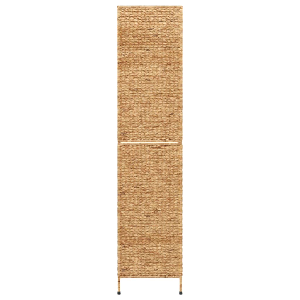 Water Hyacinth 4-Panel Room Divider 163x180 cm - Natural Elegance