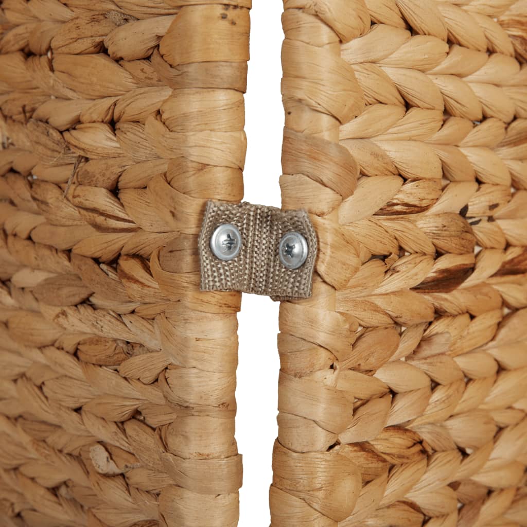 Water Hyacinth 4-Panel Room Divider 163x180 cm - Natural Elegance