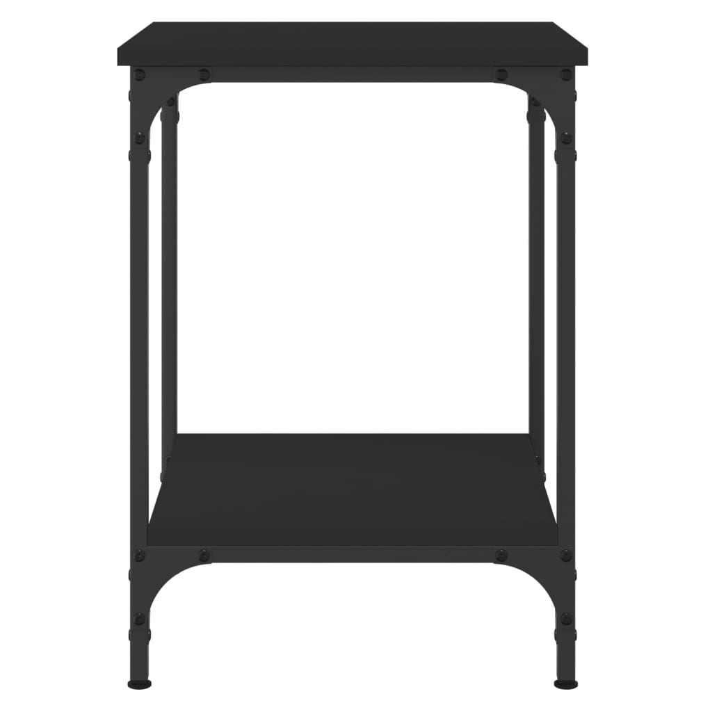 Coffee Table Black 40x40x55 cm Engineered Wood