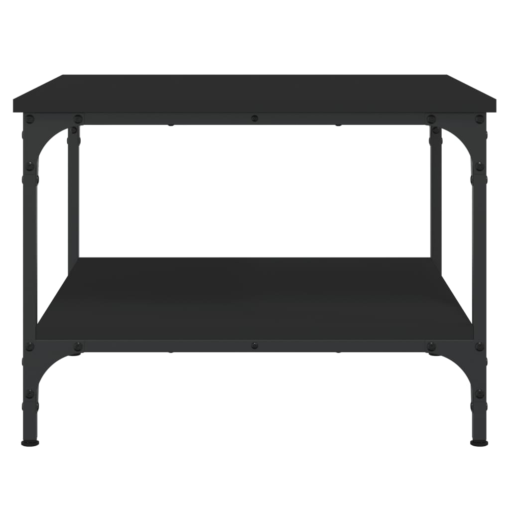 Coffee Table Black 55x55x40 cm Engineered Wood