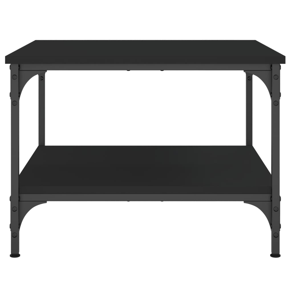 Coffee Table Black 55x55x40 cm Engineered Wood
