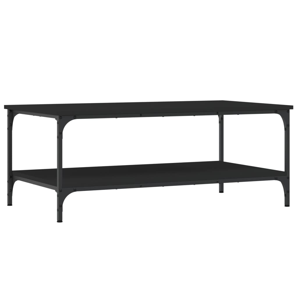 Coffee Table Black 100x55x40 cm Engineered Wood