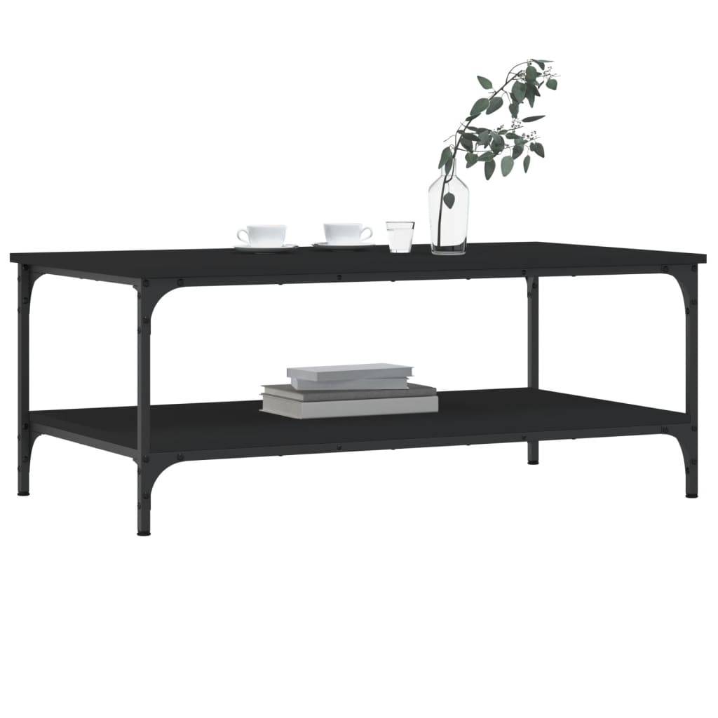 Coffee Table Black 100x55x40 cm Engineered Wood
