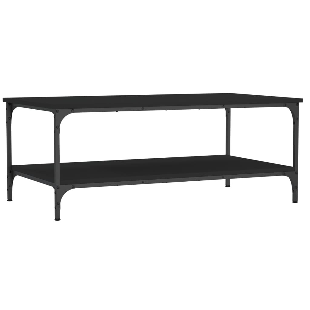 Coffee Table Black 100x55x40 cm Engineered Wood