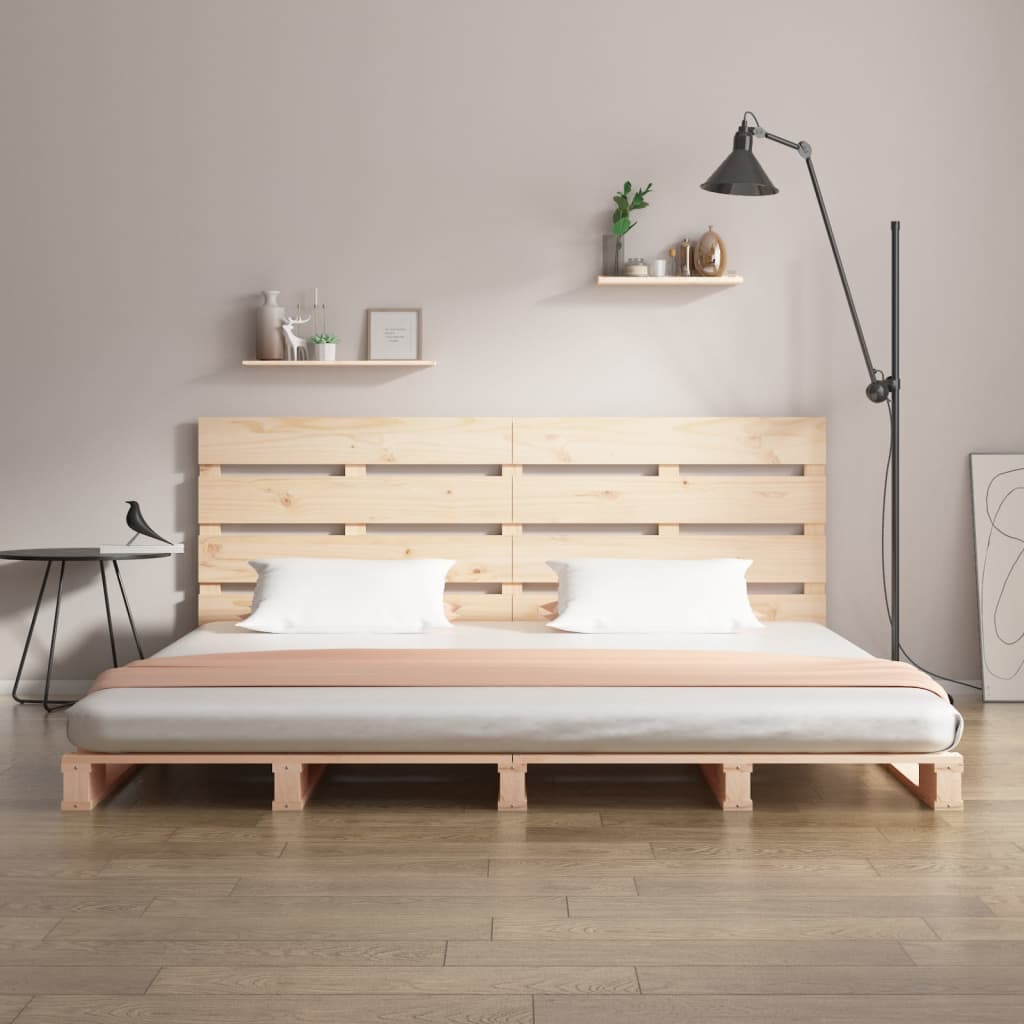 Bed Frame without Mattress 140x190 cm Solid Wood Pine