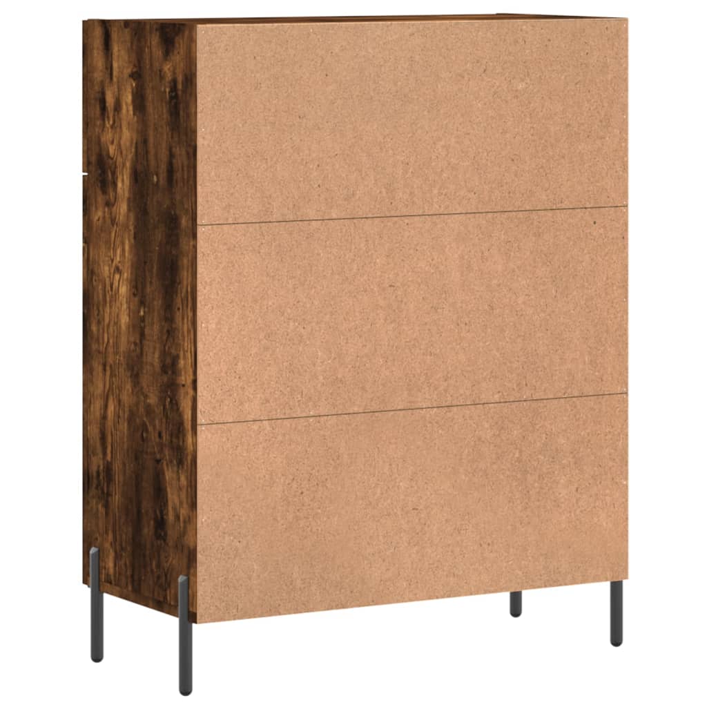 Sideboard Smoked Oak 69.5x34x90 cm Engineered Wood