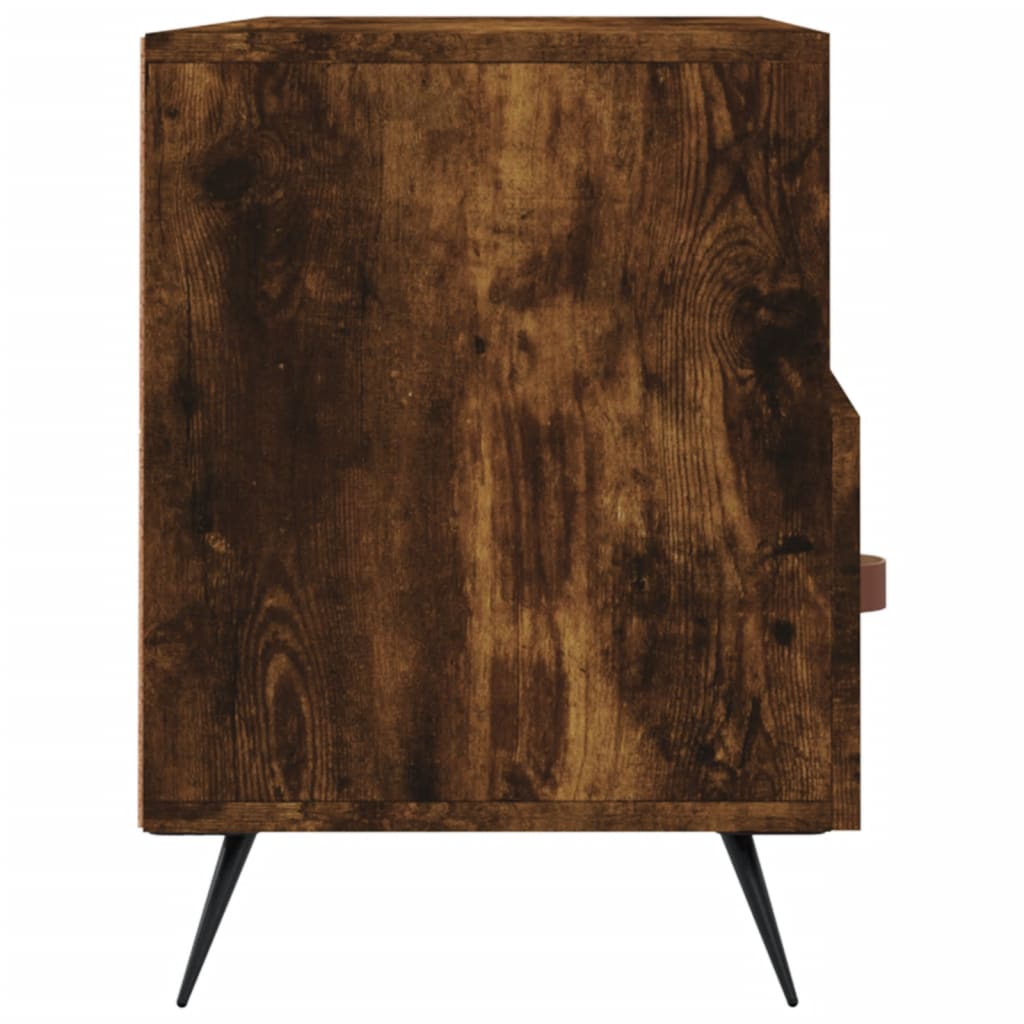 TV Cabinet Smoked Oak 102x36x50 cm Engineered Wood