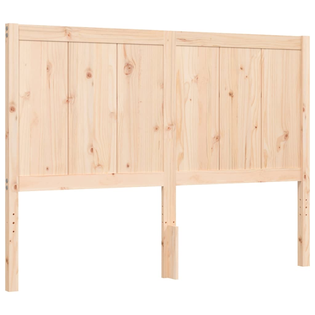 Bed Frame without Mattress 140x200 cm Solid Wood Pine