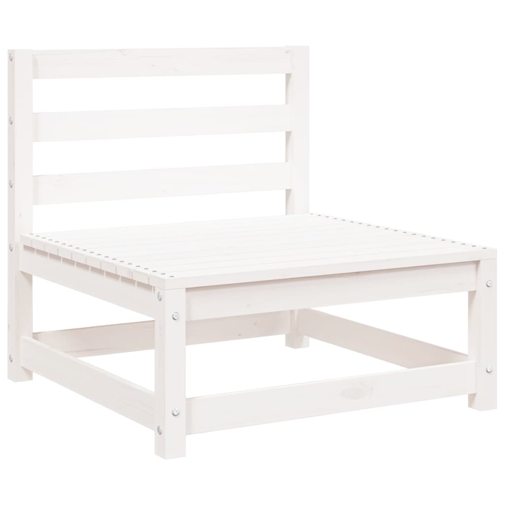 Armless Garden Sofa 70x70x67 cm - White Pine Wood