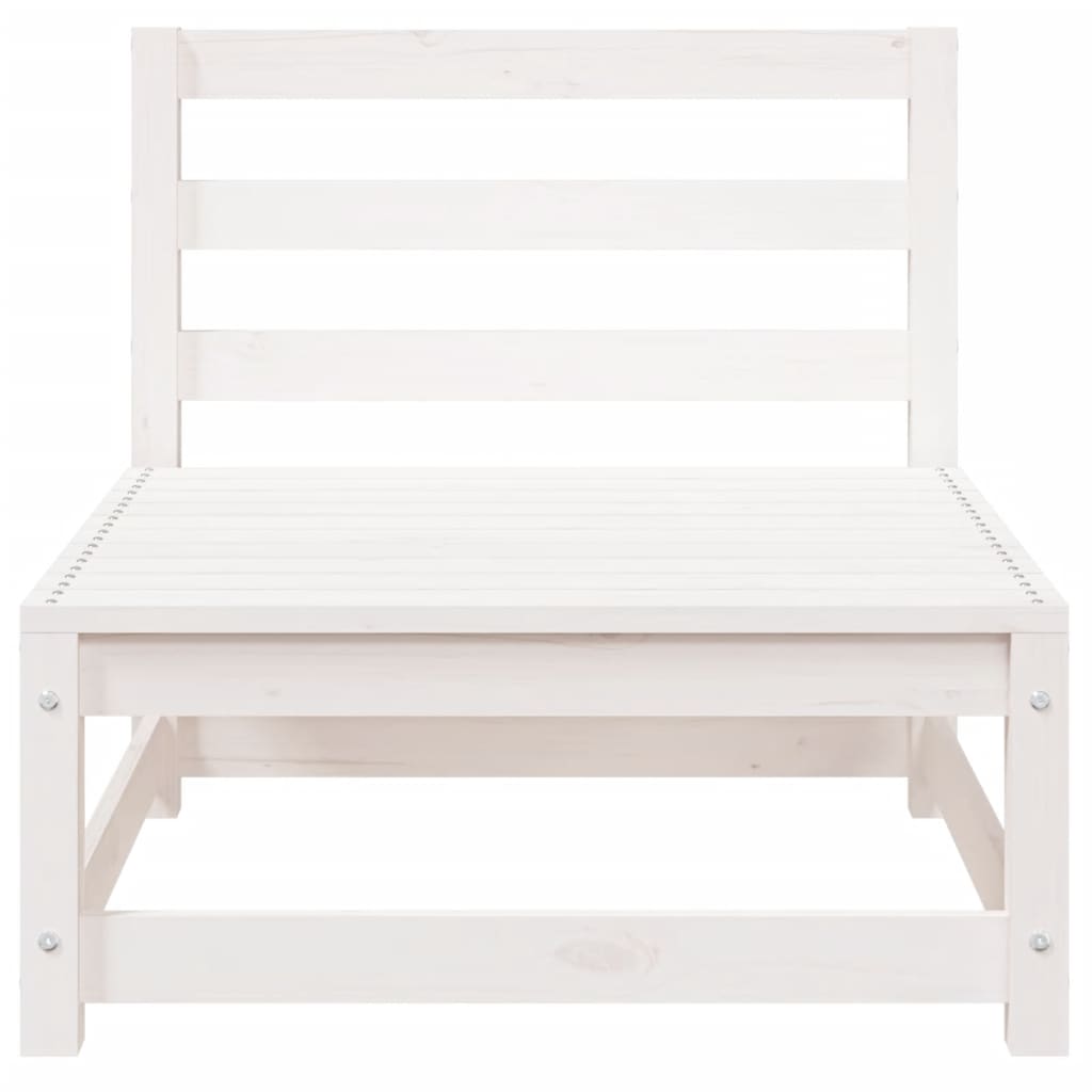 Armless Garden Sofa 70x70x67 cm - White Pine Wood