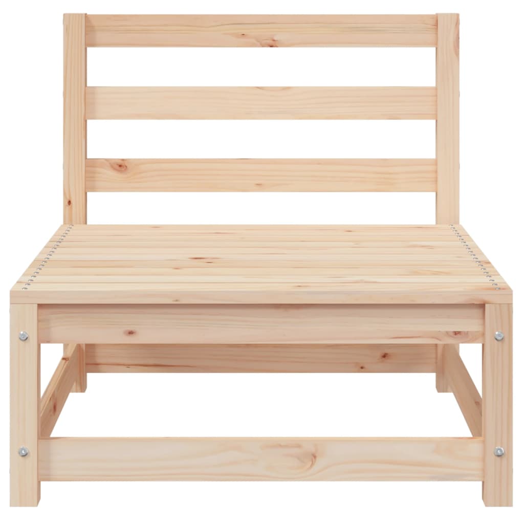 Solid Pine Garden Sofas, Armless Set of 2 (70x70x67 cm)
