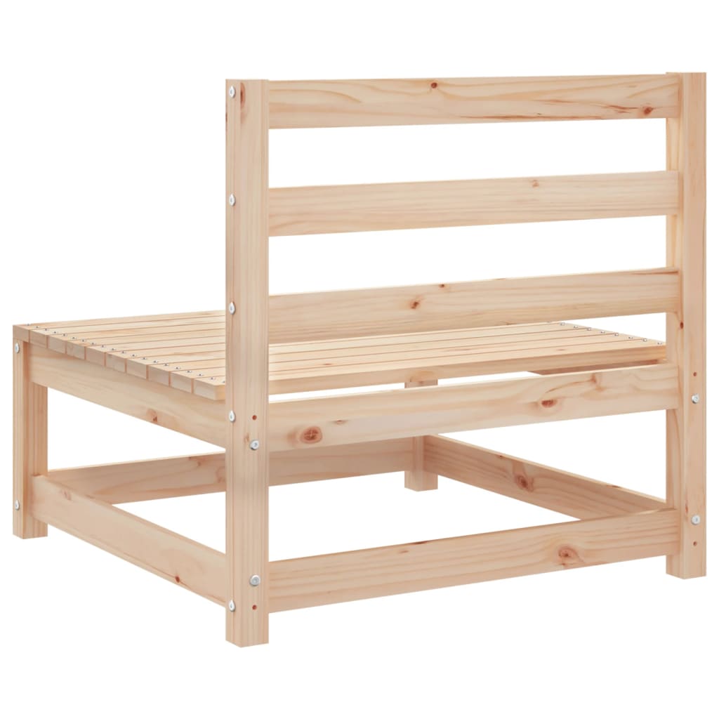 Solid Pine Garden Sofas, Armless Set of 2 (70x70x67 cm)