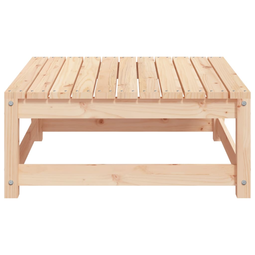 Solid Pine Garden Footstool 70x70x30 cm - Durable Outdoor Furniture