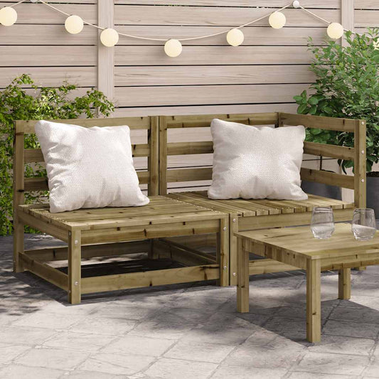 Outdoor 2-Seater Sofa in Pine Wood - Stylish & Durable Garden Seating