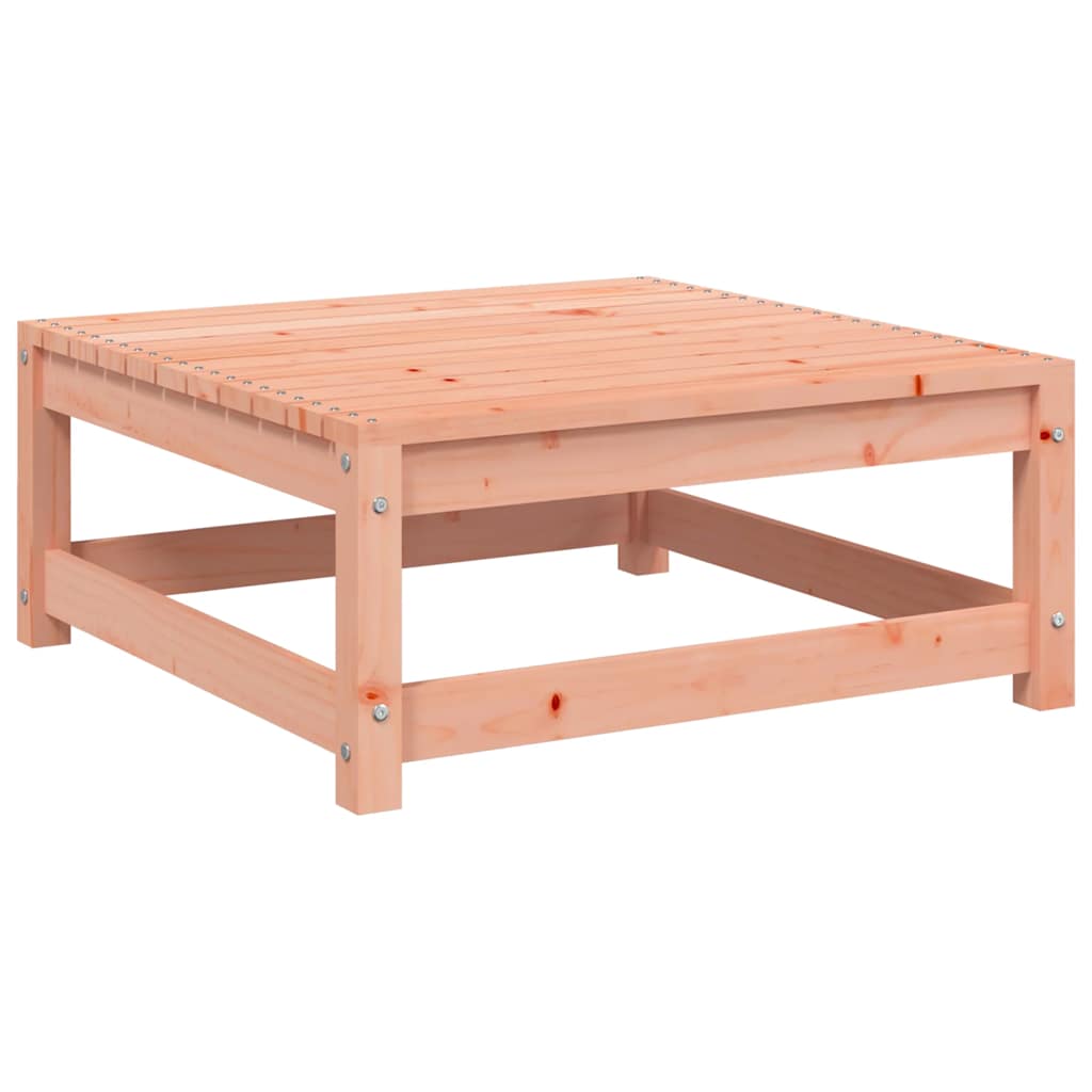2-Seater Solid Wood Douglas Garden Sofa with Footstool