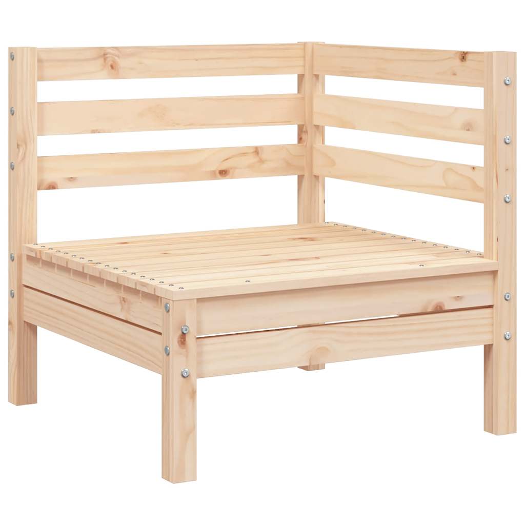 Elegant Garden Sofa Corner in Solid Pine Wood