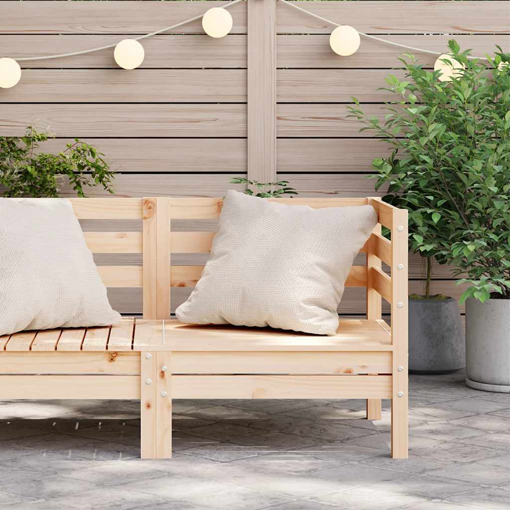 Elegant Garden Sofa Corner in Solid Pine Wood