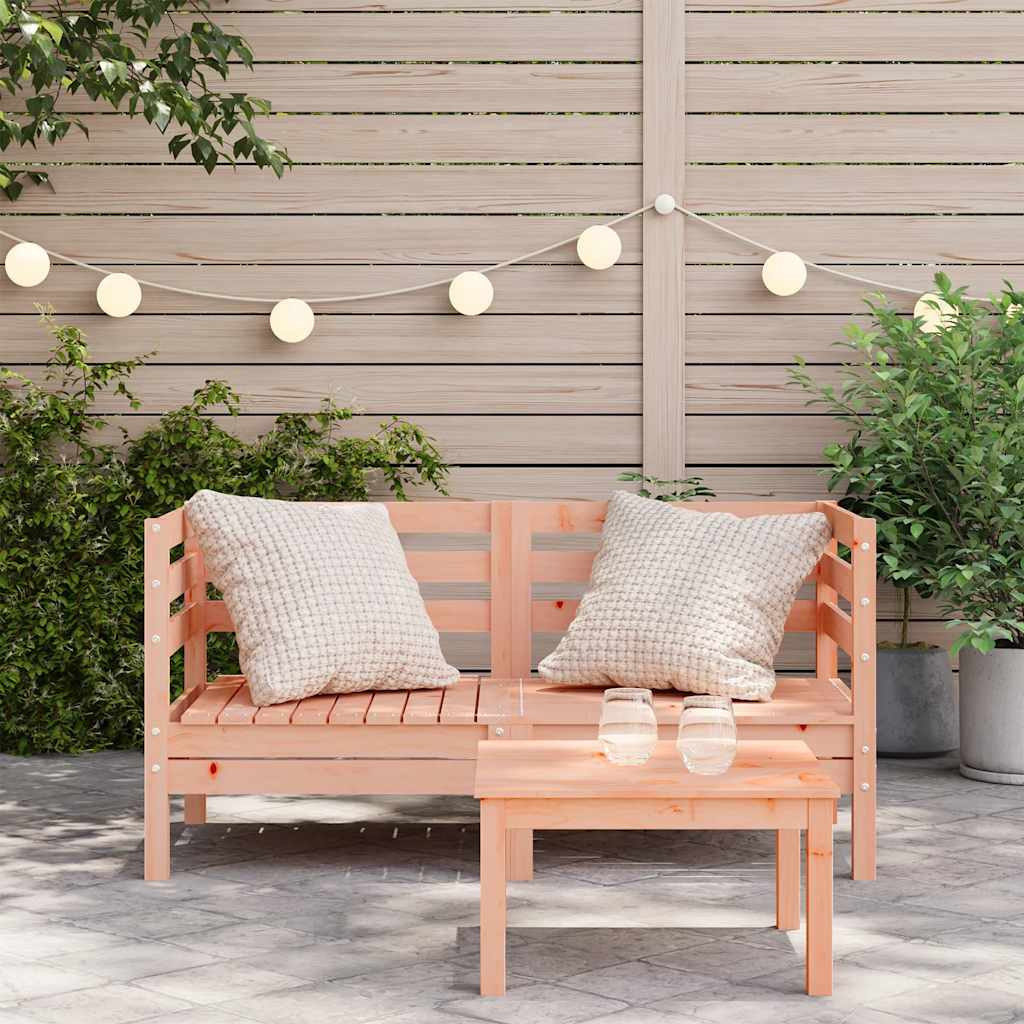Solid Wood Douglas Corner Garden Sofas, 2 pcs Set