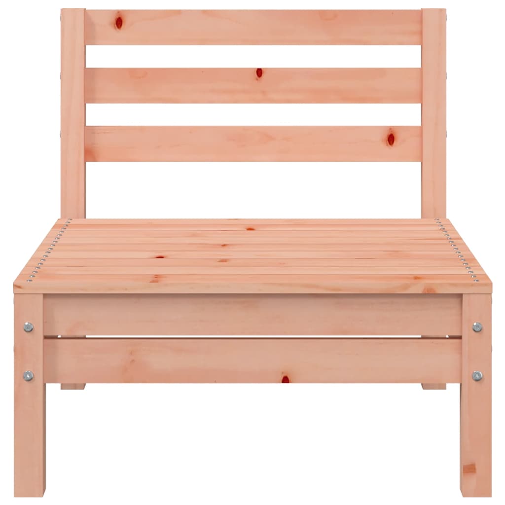 Elegant 4-Piece Armless Garden Sofas in Solid Douglas Wood