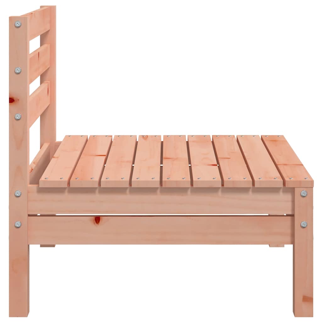 Elegant 4-Piece Armless Garden Sofas in Solid Douglas Wood