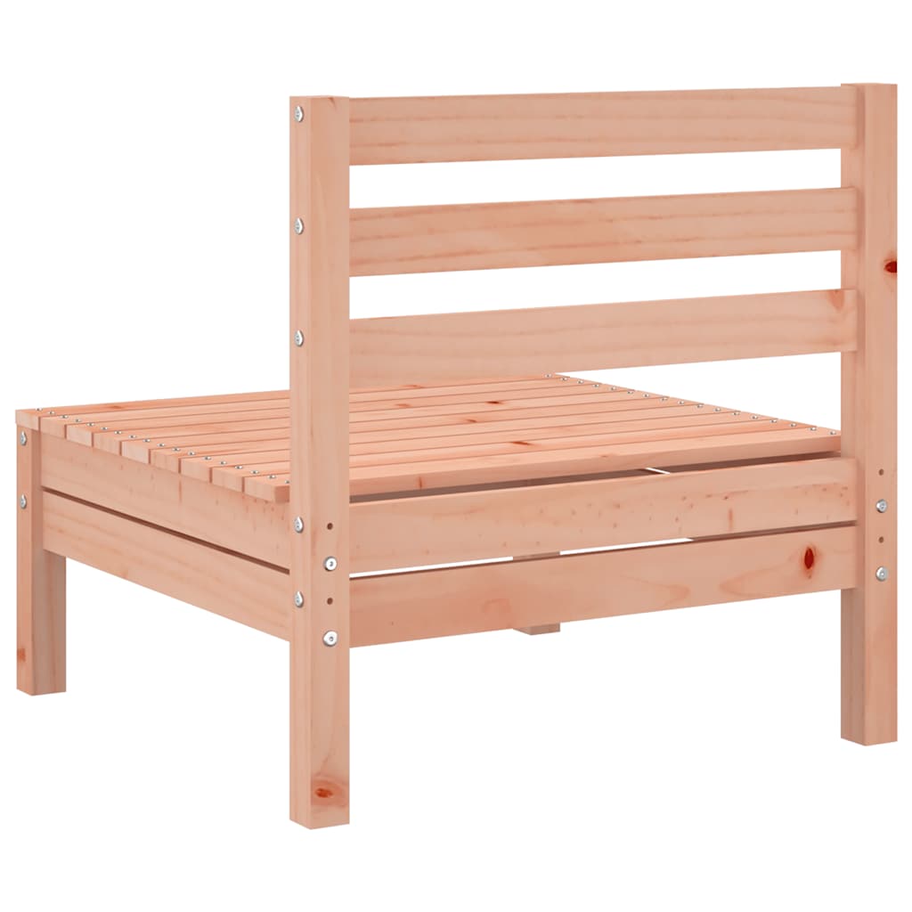 Elegant 4-Piece Armless Garden Sofas in Solid Douglas Wood