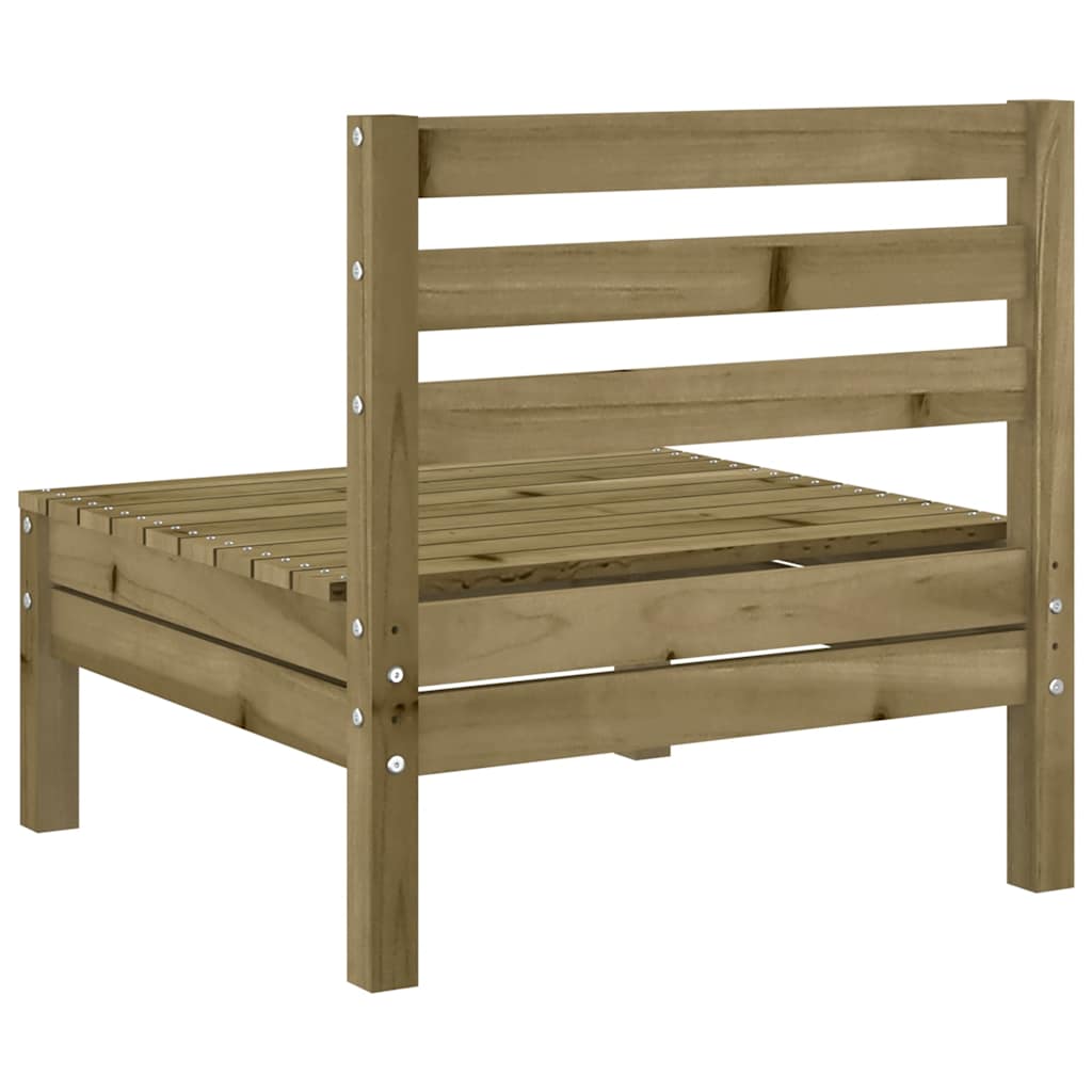 4-Piece Armless Garden Sofa Set - Impregnated Pine Wood