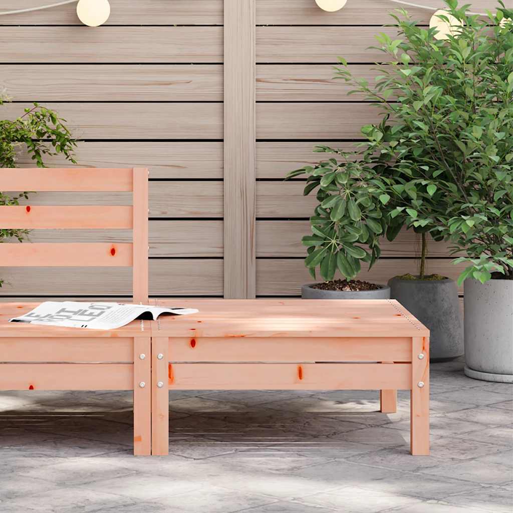 Solid Wood Douglas Garden Footstool - Durable Outdoor Comfort