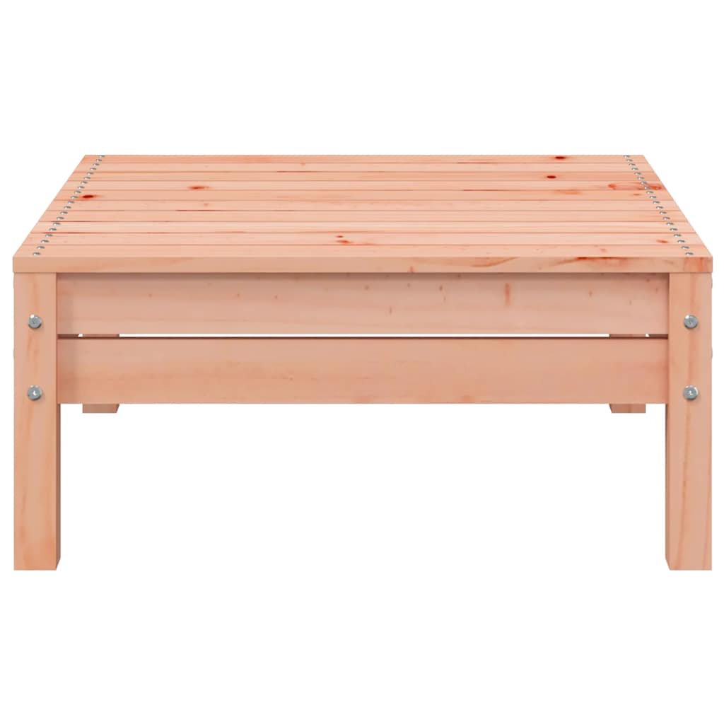 Solid Wood Douglas Garden Footstool - Durable Outdoor Comfort