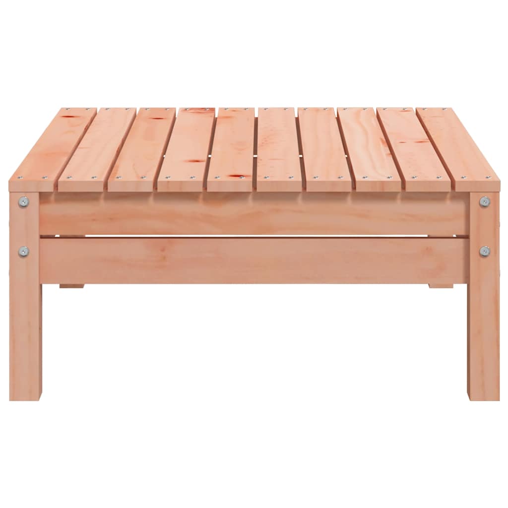Solid Wood Douglas Garden Footstool - Durable Outdoor Comfort